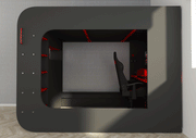 Gamer Bed Red & Black - i38209 - Lara Furniture