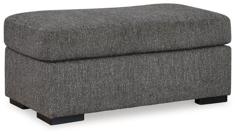 Gardiner Chair and Ottoman in Pewter - PKG015828
