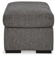 Gardiner Chair and Ottoman in Pewter - PKG015828