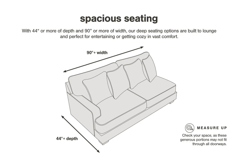 Gardiner Sofa Chaise - Lara FurnitureSofa