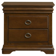 Garland 2-drawer Nightstand Bedside Table Brown Cherry - 205302