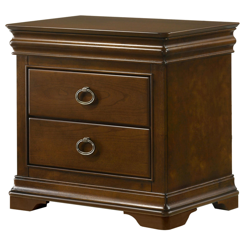 Garland 2-drawer Nightstand Bedside Table Brown Cherry - 205302