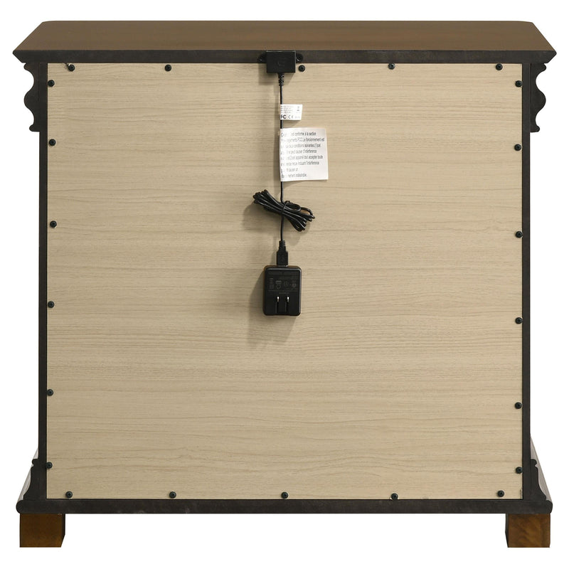 Garland 2-drawer Nightstand Bedside Table Brown Cherry - 205302