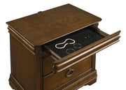 Garland 4-piece Eastern King Bedroom Set Brown Cherry - 205301KE-S4