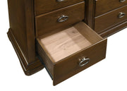 Garland 4-piece Eastern King Bedroom Set Brown Cherry - 205301KE-S4
