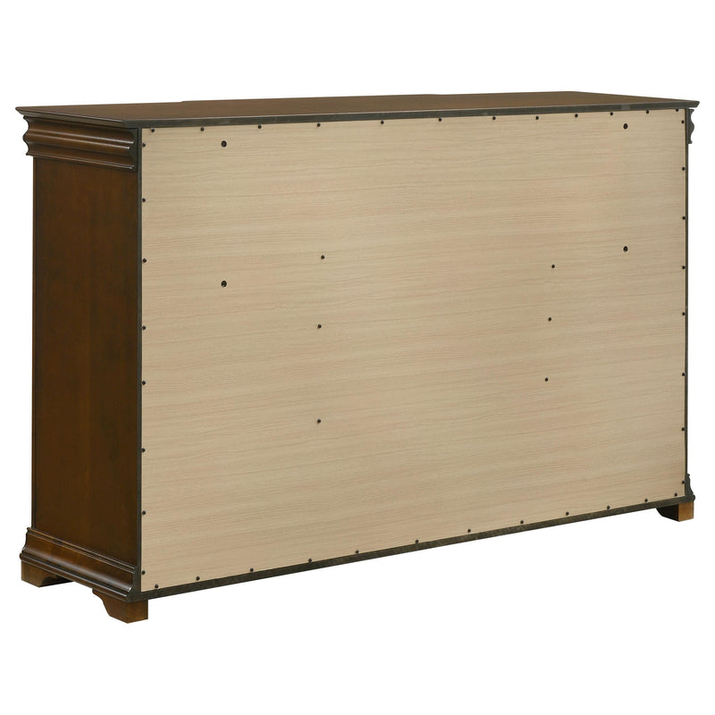 Garland 4-piece Eastern King Bedroom Set Brown Cherry - 205301KE-S4