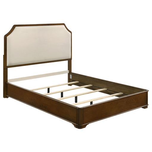 Garland 58-inch Queen Panel Bed Cream and Brown Cherry - 205301Q