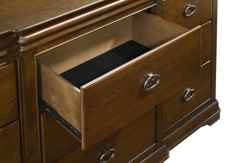 Garland 9-drawer Bedroom Dresser with Mirror Brown Cherry - 205303M