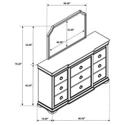 Garland 9-drawer Bedroom Dresser with Mirror Brown Cherry - 205303M