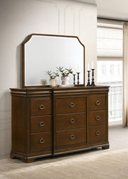 Garland 9-drawer Bedroom Dresser with Mirror Brown Cherry - 205303M