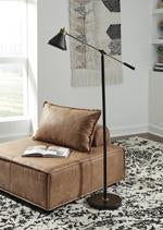 Garville Black/Gold Finish Floor Lamp - L734341 - Lara Furniture