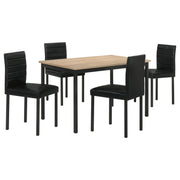 Garza 5-piece Rectangular Dining Table Greige Oak - 193981-S5
