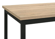 Garza Space Saving Rectangular Dining Table Greige Oak - 193980