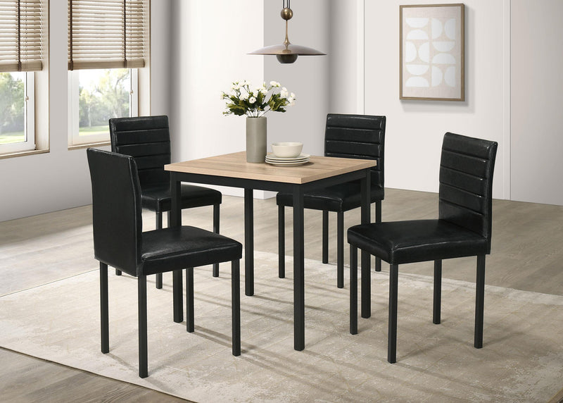 Garza Space Saving Rectangular Dining Table Greige Oak - 193980