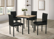 Garza Upholstered Dining Side Chair Black (Set of 4) - 193982