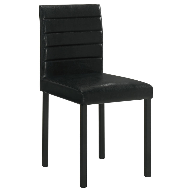 Garza Upholstered Dining Side Chair Black (Set of 4) - 193982