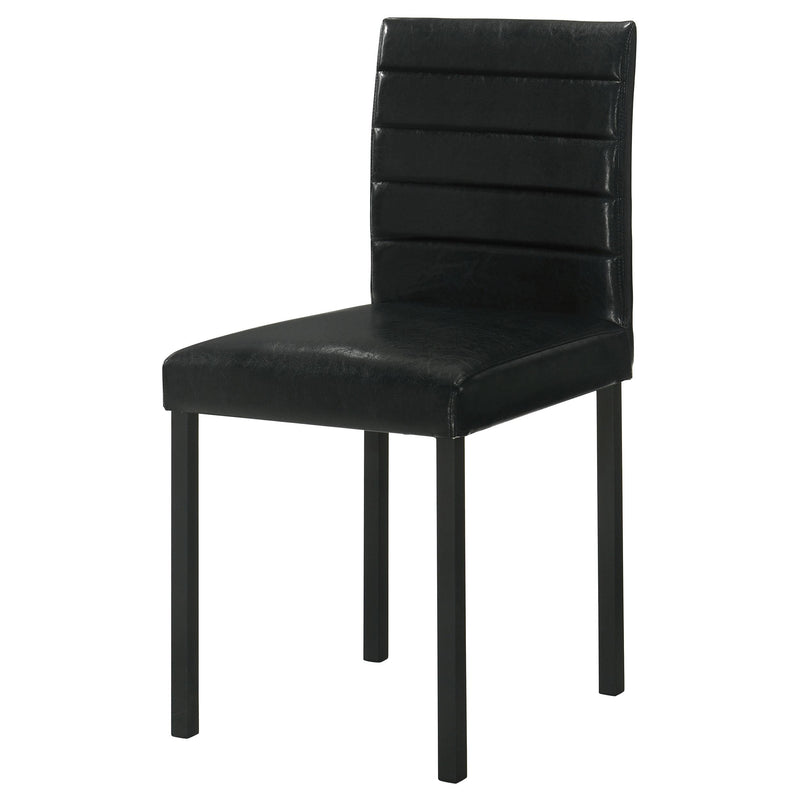 Garza Upholstered Dining Side Chair Black (Set of 4) - 193982