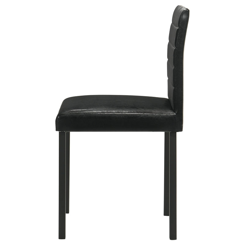 Garza Upholstered Dining Side Chair Black (Set of 4) - 193982