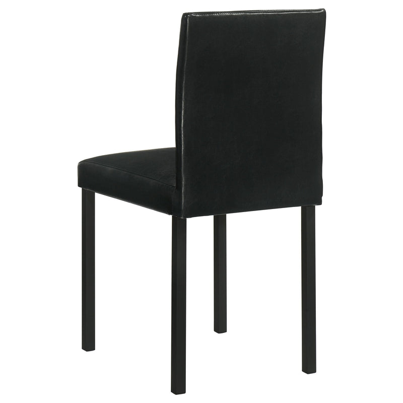 Garza Upholstered Dining Side Chair Black (Set of 4) - 193982