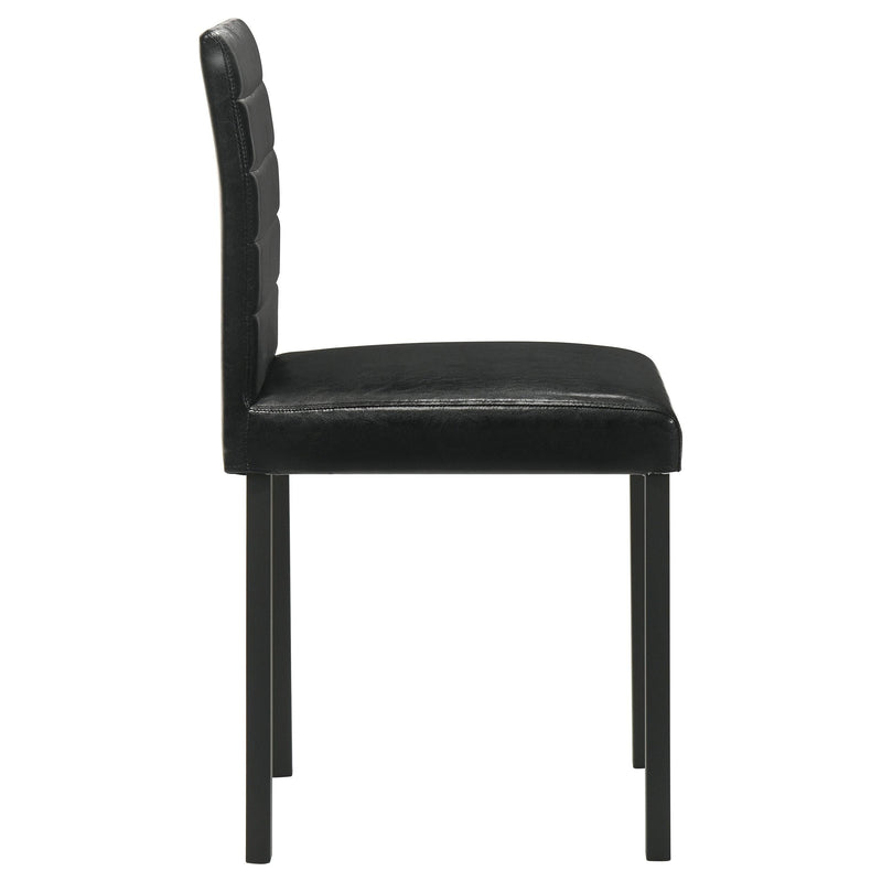 Garza Upholstered Dining Side Chair Black (Set of 4) - 193982