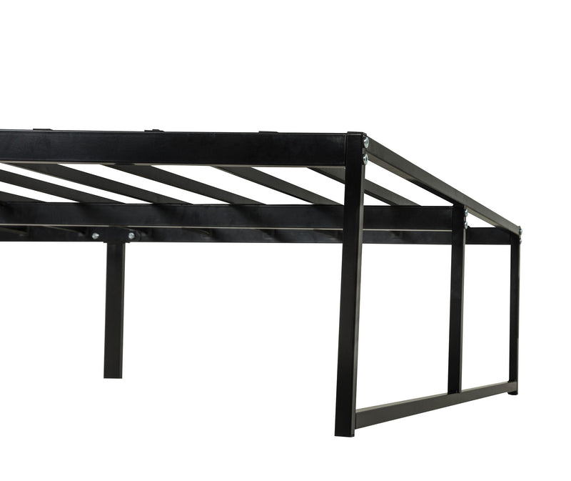 Gates Eastern King Heavy-Gauge Metal Platform Bed Frame Black - 305708KE