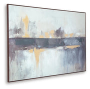 Gatesford Blue/White/Tan Wall Art - A8000479