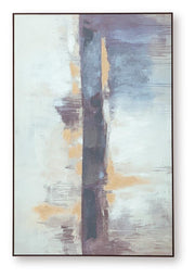 Gatesford Blue/White/Tan Wall Art - A8000479
