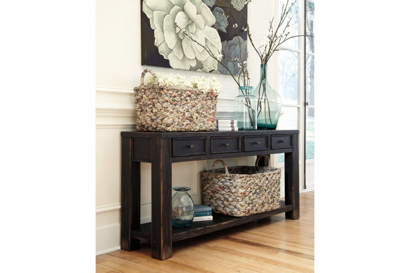 Gavelston Black Sofa/Console Table - Lara FurnitureSofa Table