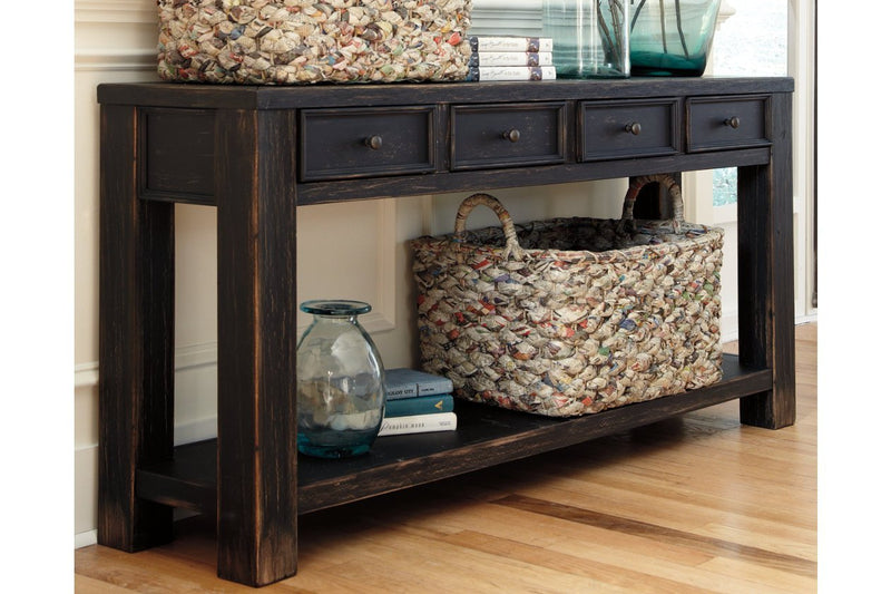 Gavelston Black Sofa/Console Table - Lara FurnitureSofa Table