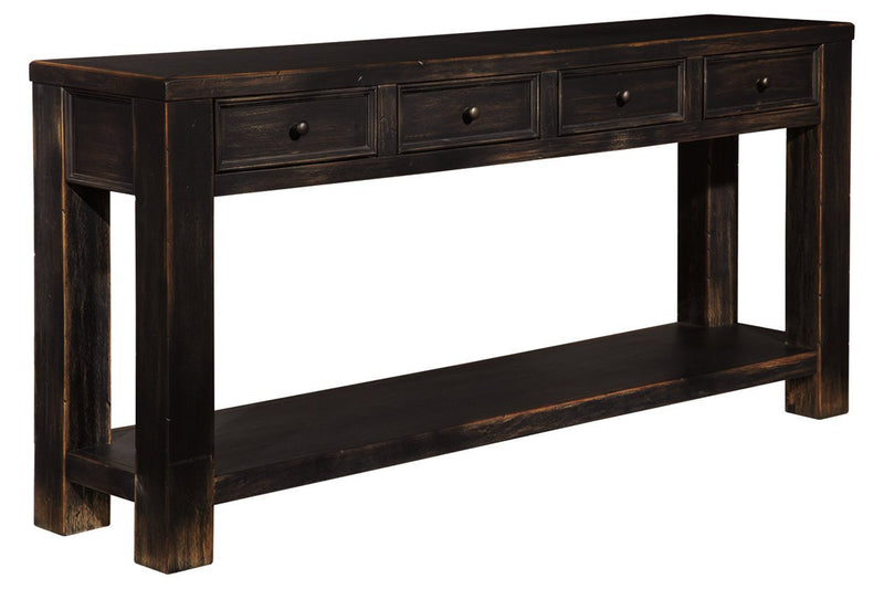 Gavelston Black Sofa/Console Table - Lara FurnitureSofa Table