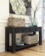 Gavelston Black Sofa/Console Table - Lara FurnitureSofa Table