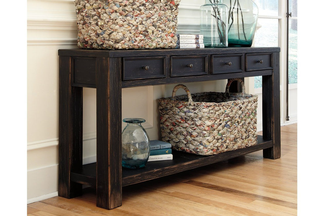 Gavelston Black Sofa/Console Table - Gate FurnitureSofa Table