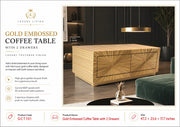 GCT101 GOLDEN LEAF COFFEE TABLE - 210000007816