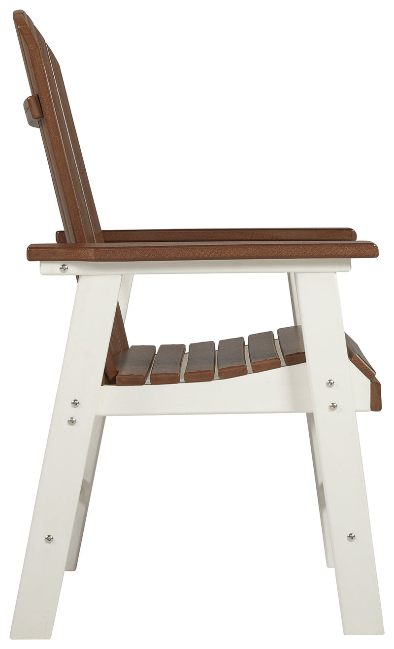 Genesis Bay Outdoor Dining Arm Chair (Set of 2) - P212-601A - Lara Furniture