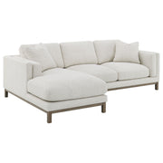 Geneva Boucle Upholstered Sectional Chaise Sofa Sand - 551777