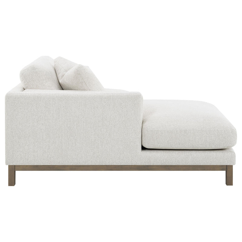 Geneva Boucle Upholstered Sectional Chaise Sofa Sand - 551777