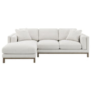 Geneva Boucle Upholstered Sectional Chaise Sofa Sand - 551777