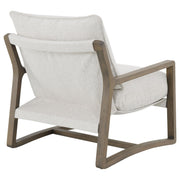Geneva Boucle Upholstered Wood Arm Accent Chair Sand - 907509