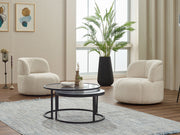 Genova 3-pieces (Sofa & Loveseat & Chair) Livingroom Set in Cream - Green - 200-SIM-GEN-ERATO08-ERATO11-321