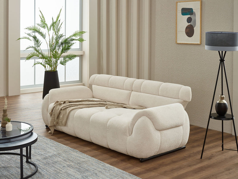 Genova Convertible Loveseat in White - 200-SIM-GEN-ERATO01-2