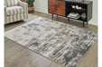Gerdie Cream/Gray Large Rug - Gate FurnitureRug Large