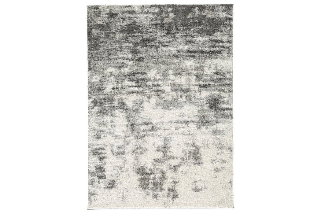 Gerdie Cream/Gray Large Rug - Gate FurnitureRug Large