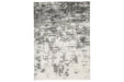 Gerdie Cream/Gray Large Rug - Gate FurnitureRug Large