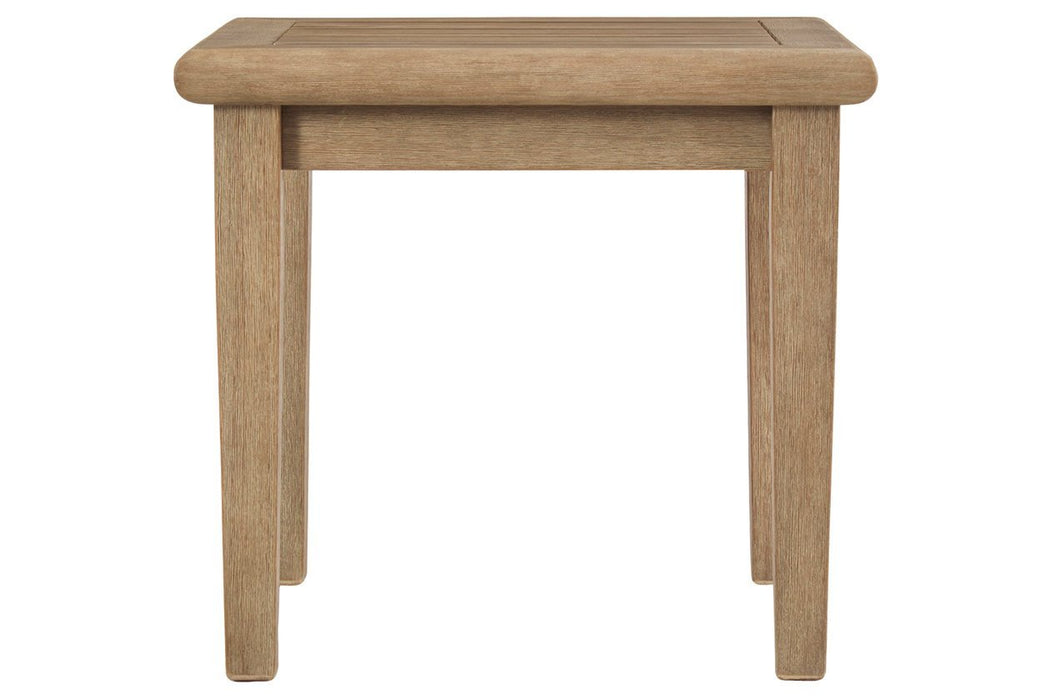 Gerianne Grayish Brown End Table - Gate FurnitureOutdoor Products