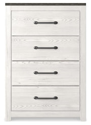 Gerridan White/Gray Full Panel Bed and Chest - B1190B36