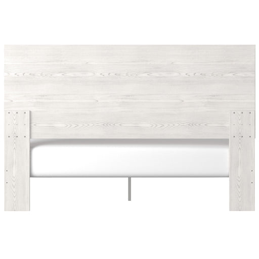 Gerridan White-Gray King Panel Bed - Gate Furniture