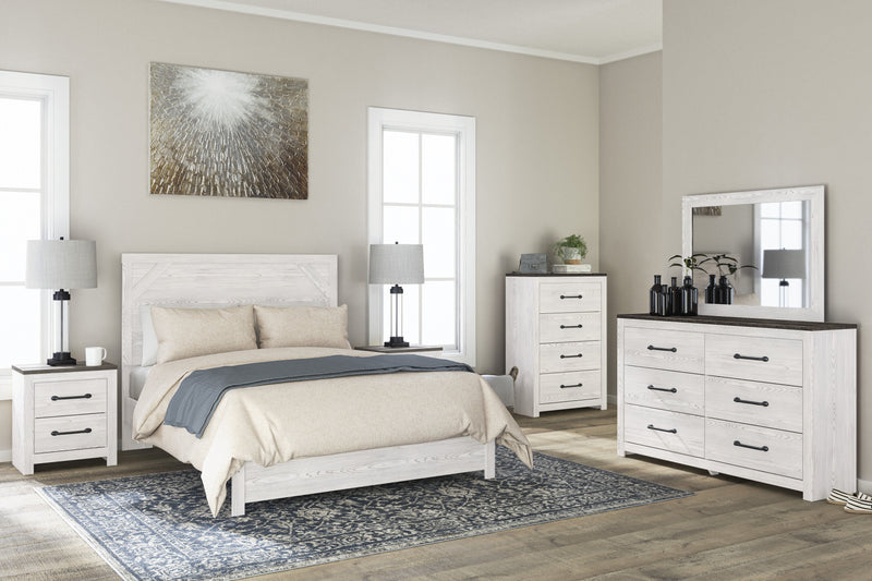 Gerridan White - Gray Panel Bedroom Set - Lara FurnitureBedroom Set