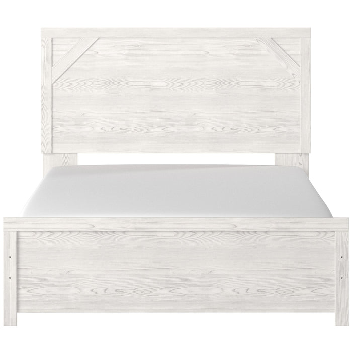 Gerridan White - Gray Queen Panel Bed - Gate FurnitureQueen Bed
