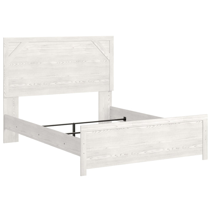 Gerridan White - Gray Queen Panel Bed - Gate FurnitureQueen Bed