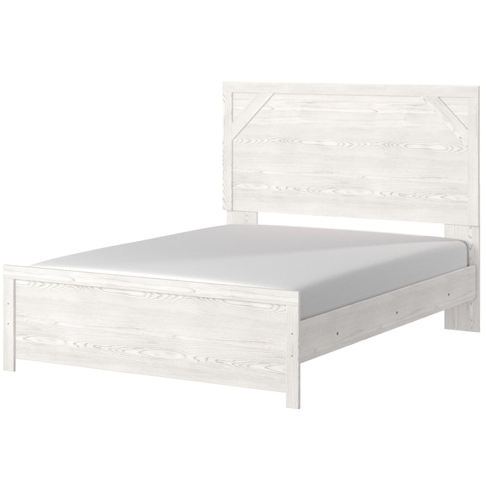 Gerridan White - Gray Queen Panel Bed - Gate FurnitureQueen Bed